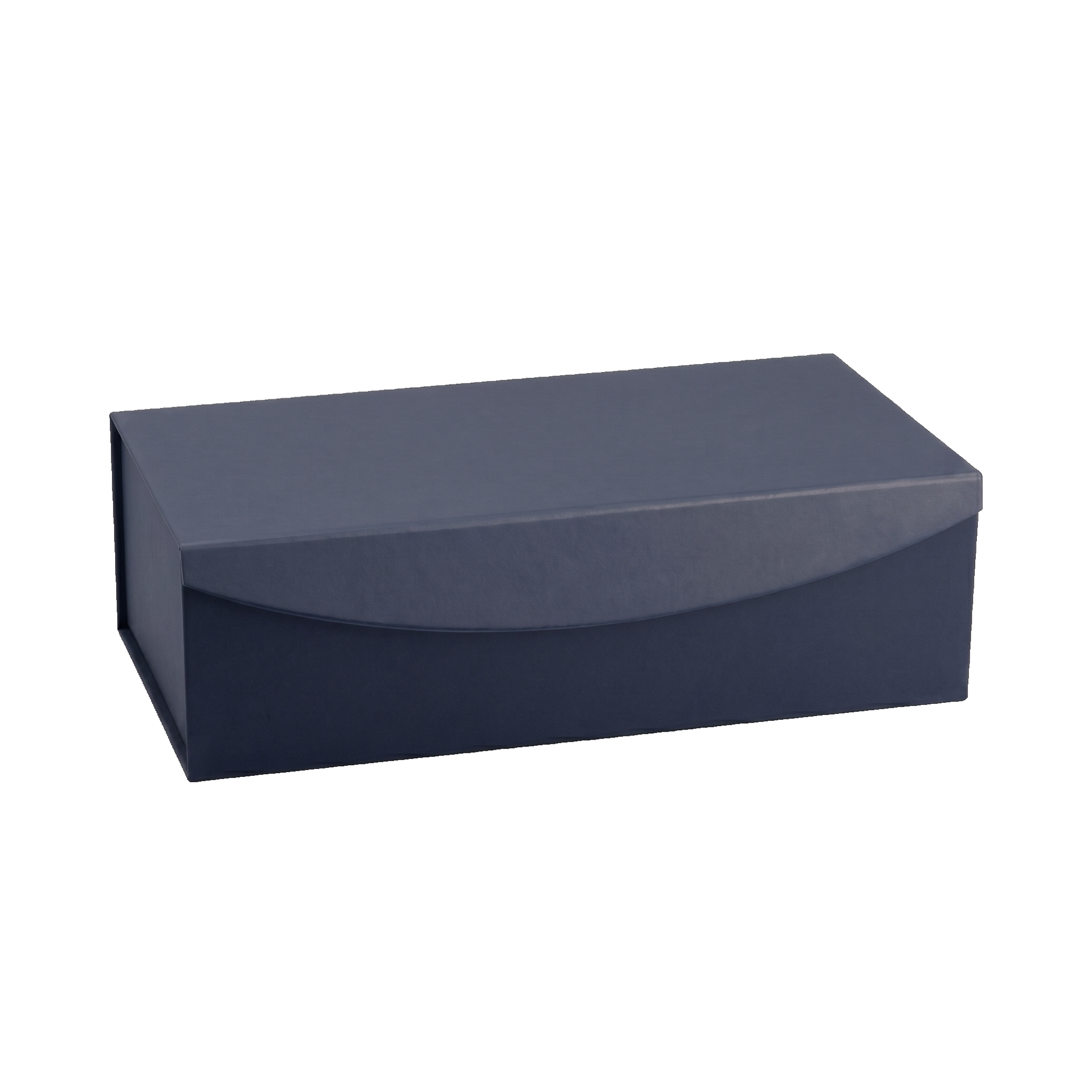 Navy leatherette collapsible magnetic gift box 13 x 6.5 x 4.25 in - EZA1825