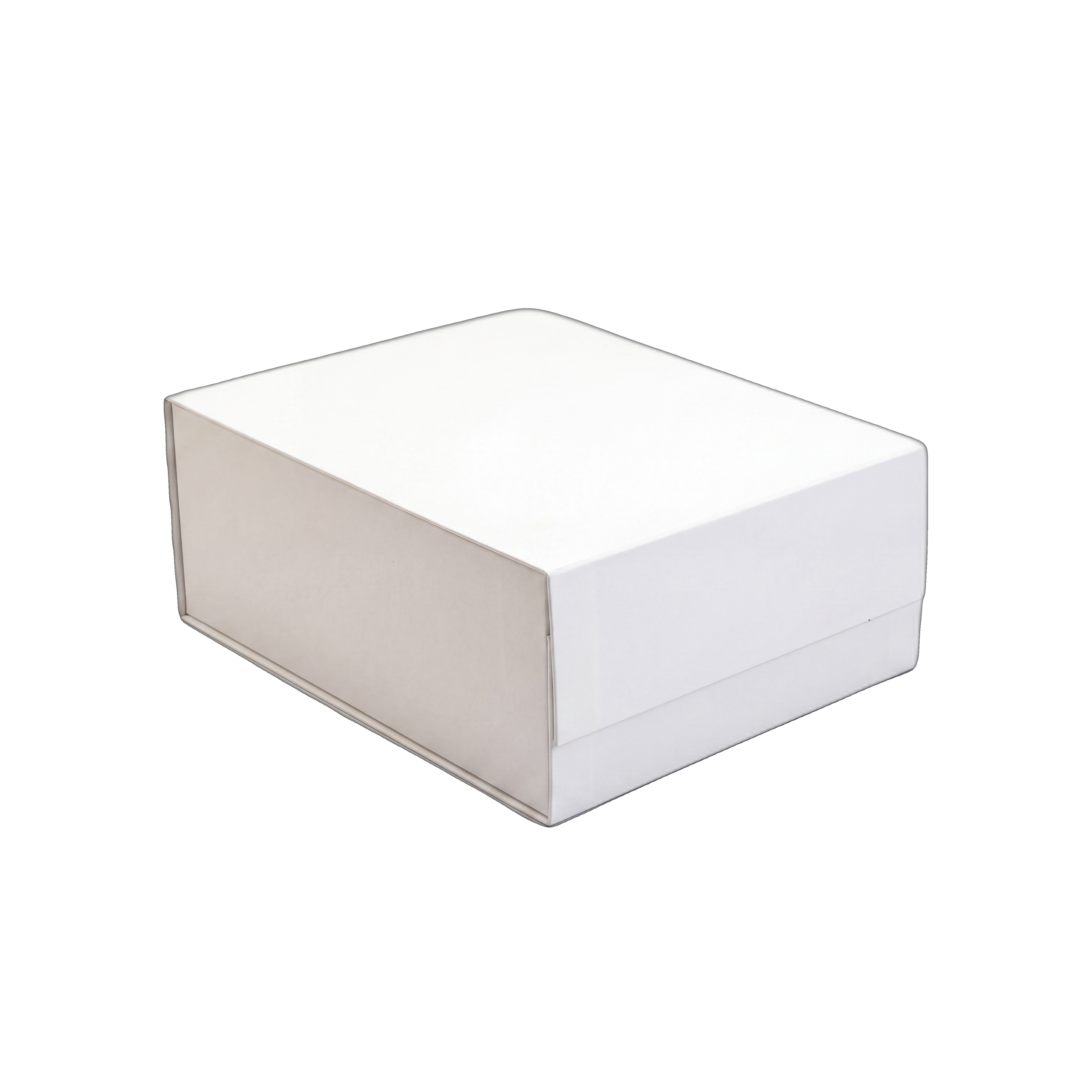 EZA7011 - 10.6" x 14" x 5.5" matte white collapsible magnetic gift box - cecobox