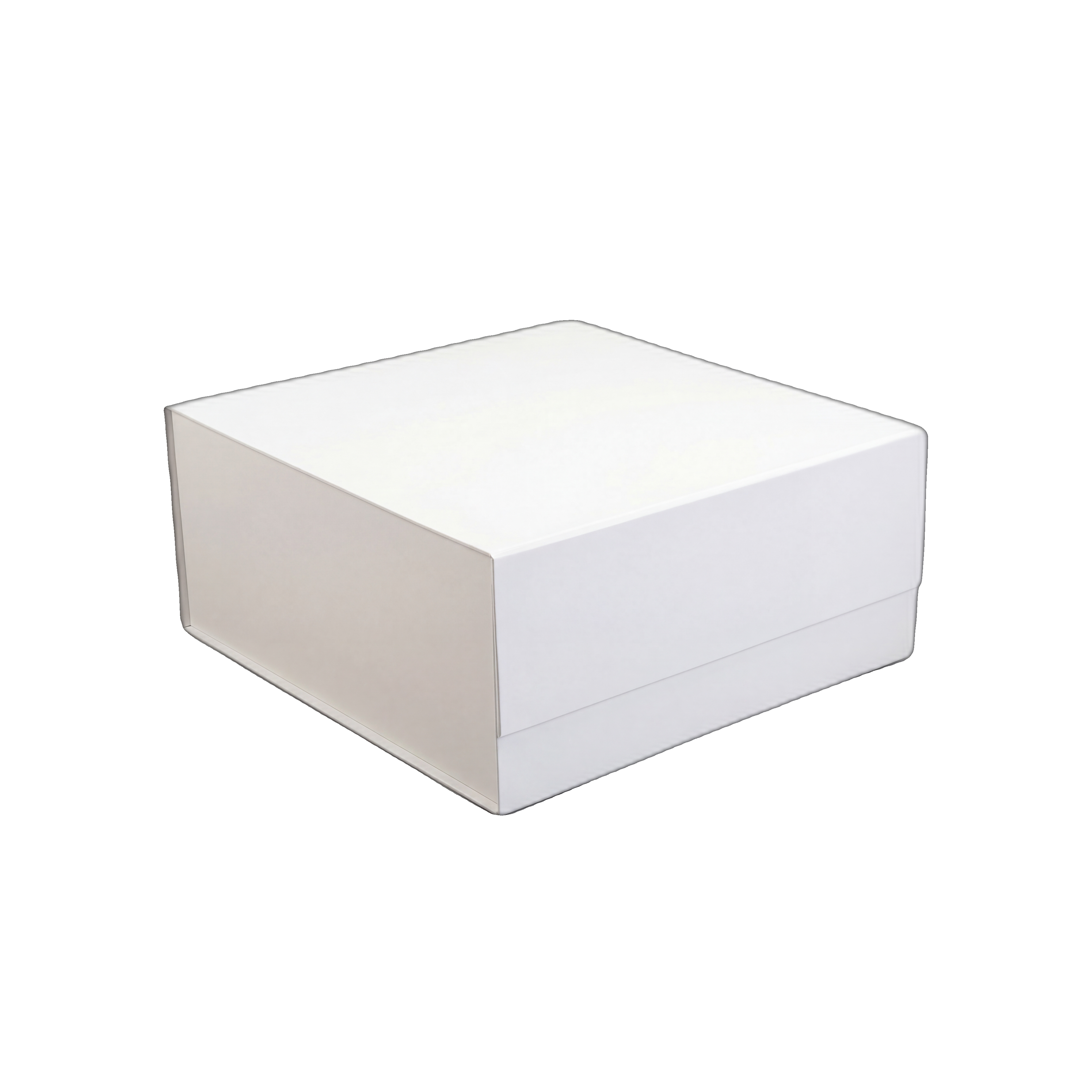 Matte white collapsible magnetic gift box 15 x 12 x 7.2 in - EZA7015