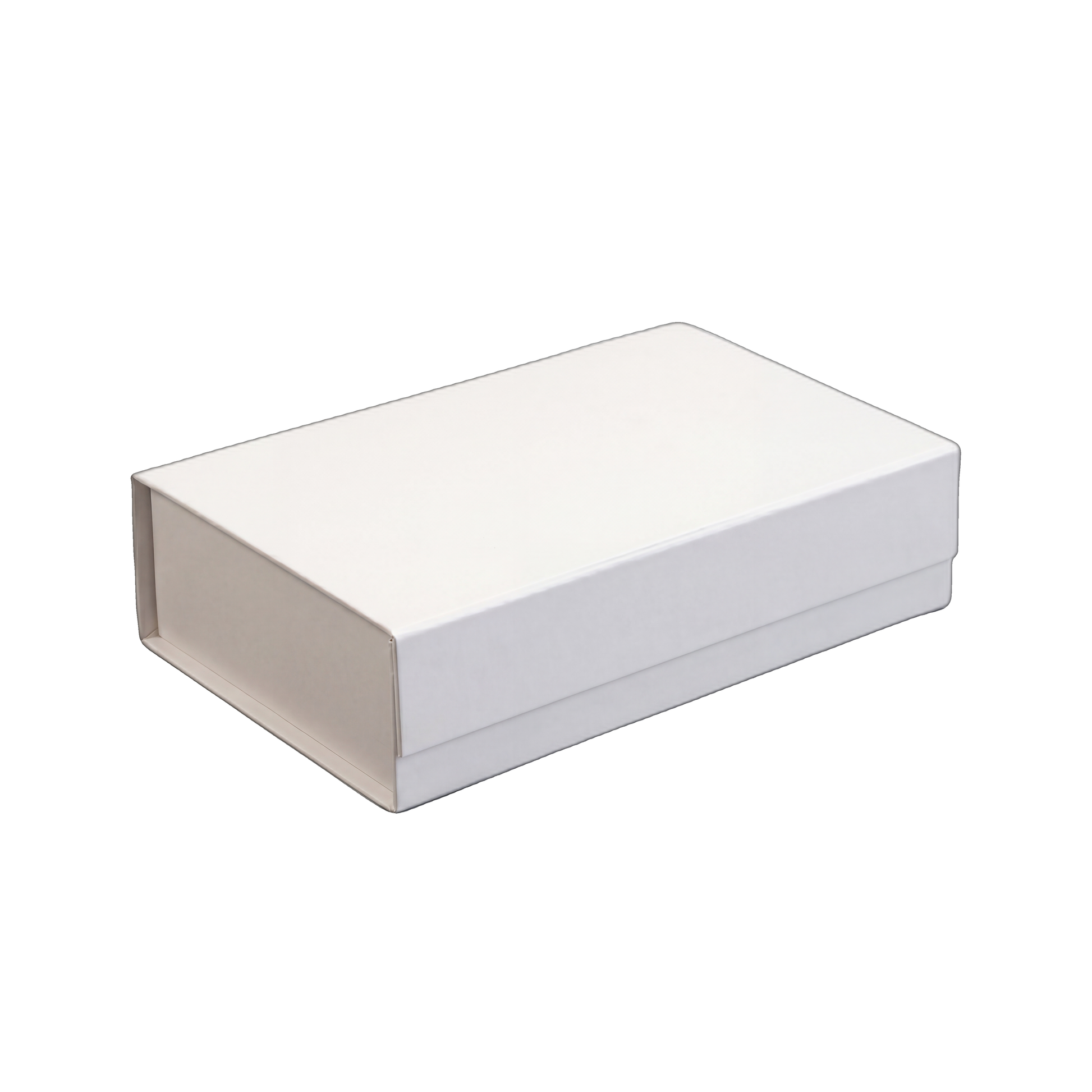 EZA7110 - 10" x 6.7" x 2.8" matte white collapsible magnetic gift box - cecobox