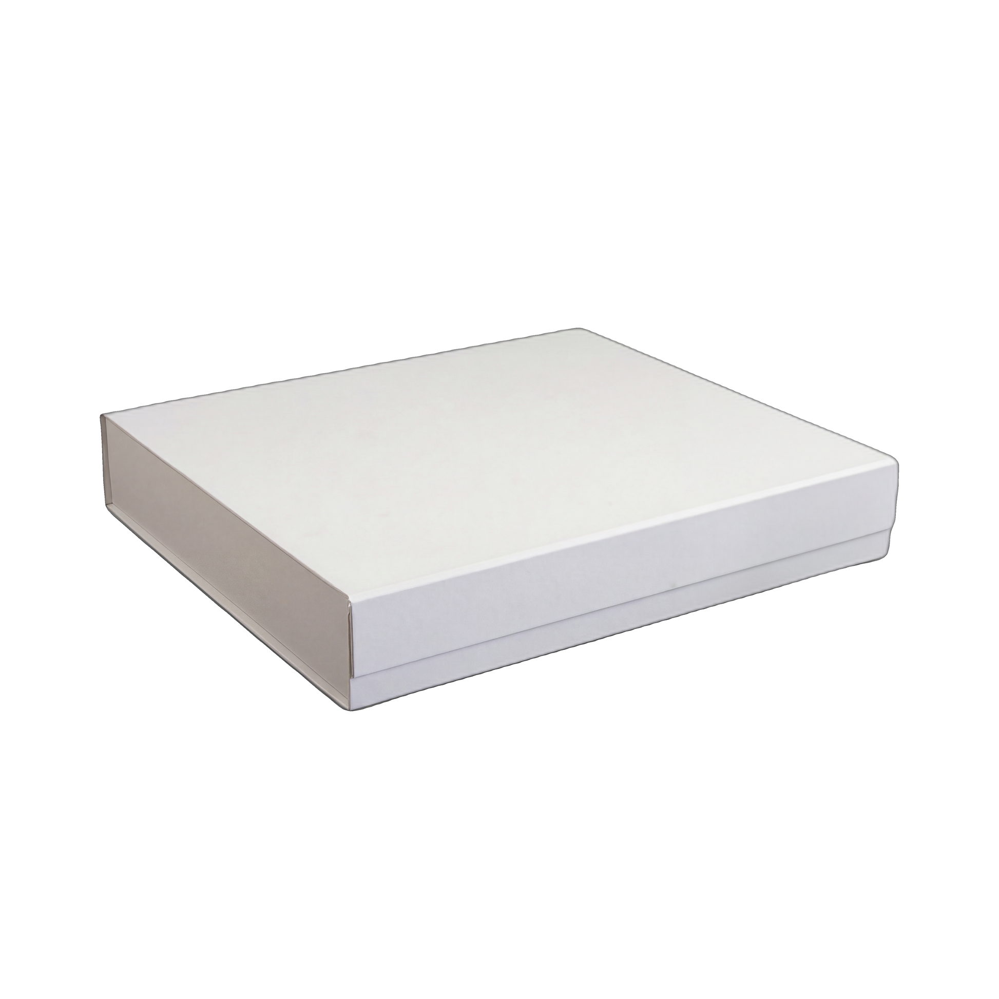 Matte white collapsible magnetic gift box 18.5 x 17 x 3.15 in - EZA7119