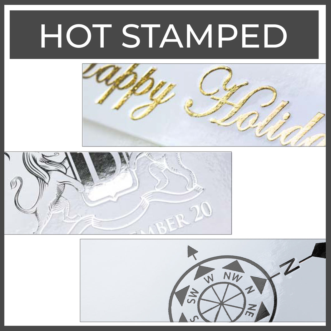 Hot Stamp 1-Color Print (50 pieces)